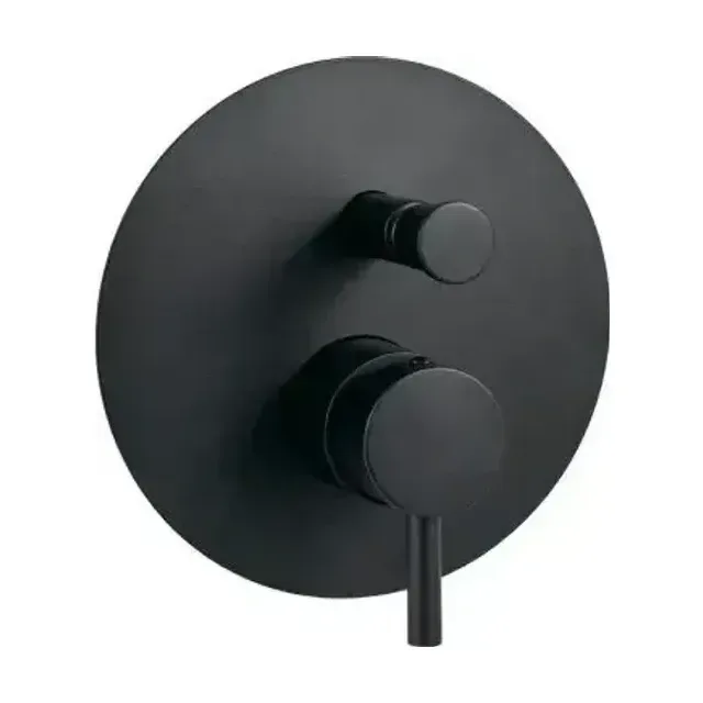 Смеситель Paffoni Light LIG015NO для ванны и душа скрытый на 2 выхода монтаж черный матовый