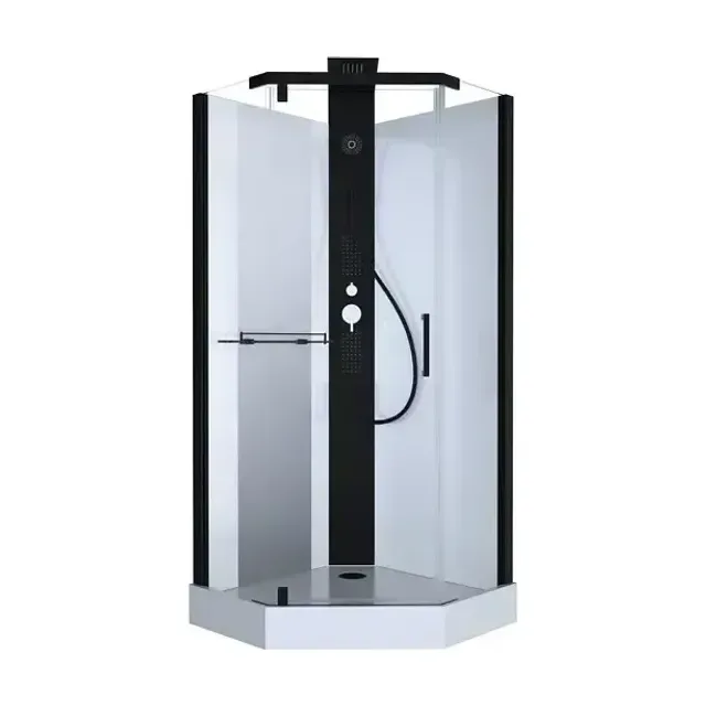 Душевая кабина Black & White Galaxy G8705 90х90х217 без крыши