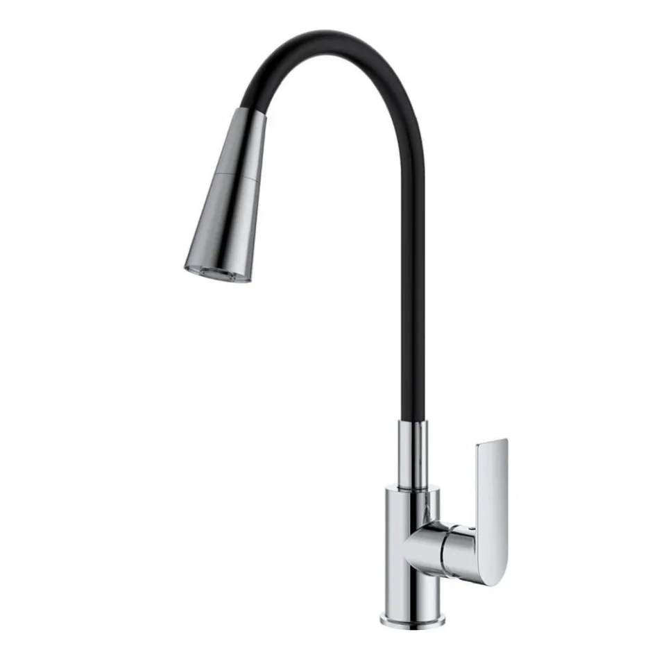 Смеситель Splenka S05.43 для кухни с гибким изливом хром