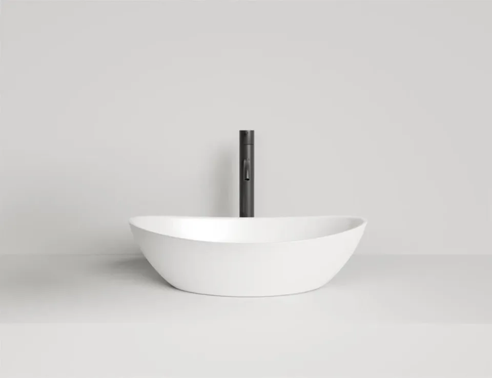 Накладная раковина Salini Noemi S-Sense 56*34 белый глянец
