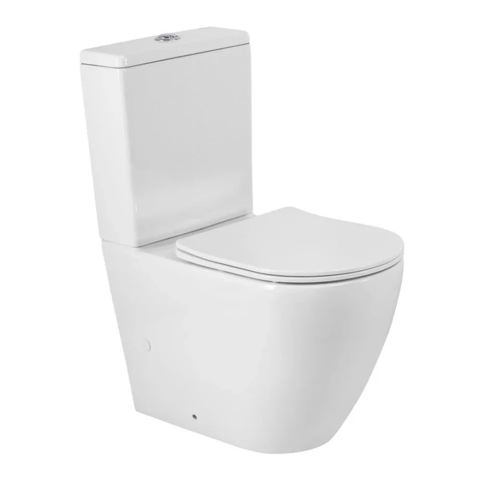 Унитаз-компакт BelBagno Сфера-Тор (Sfera-Tor) 39,5*66,5 безободковый Торнадо с крышкой-сиденьем микролифт