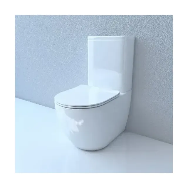 Унитаз-компакт Esbano Fortex-N 36*62 белый безободковый с крышкой-сиденьем микролифт Slim