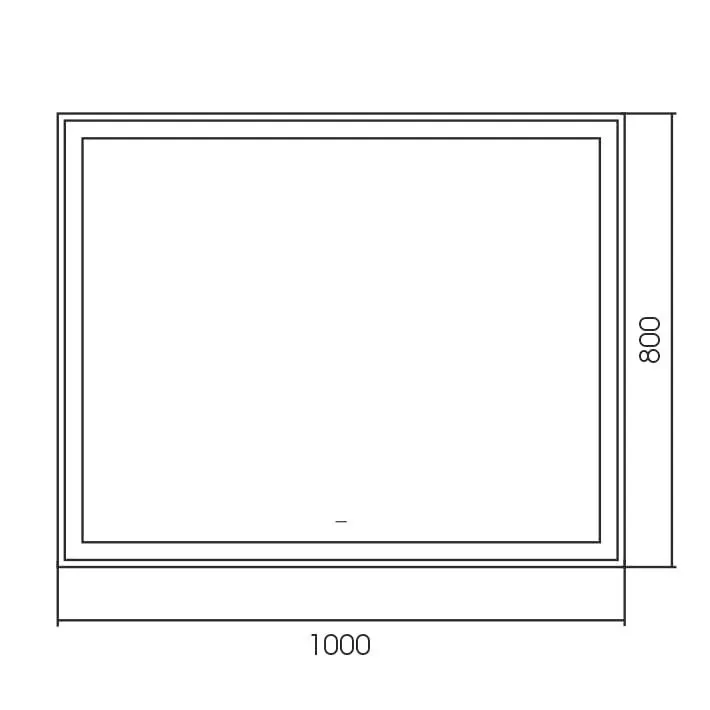 Зеркало Silver Mirrors Ливия 100*80 с Led-подсветкой инфракрасный выключатель