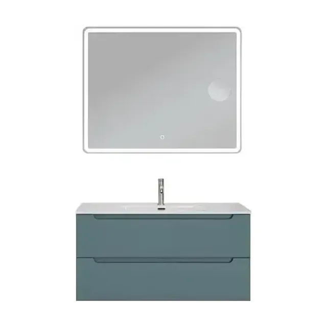 Комплект мебели BelBagno Этна (Etna) 100 голубой матовый (раковина BB1000ETL)