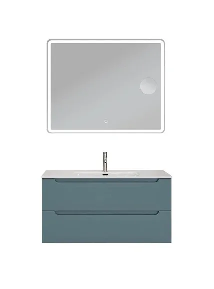Комплект мебели BelBagno Этна (Etna) 100 голубой матовый (раковина BB1000ETL)