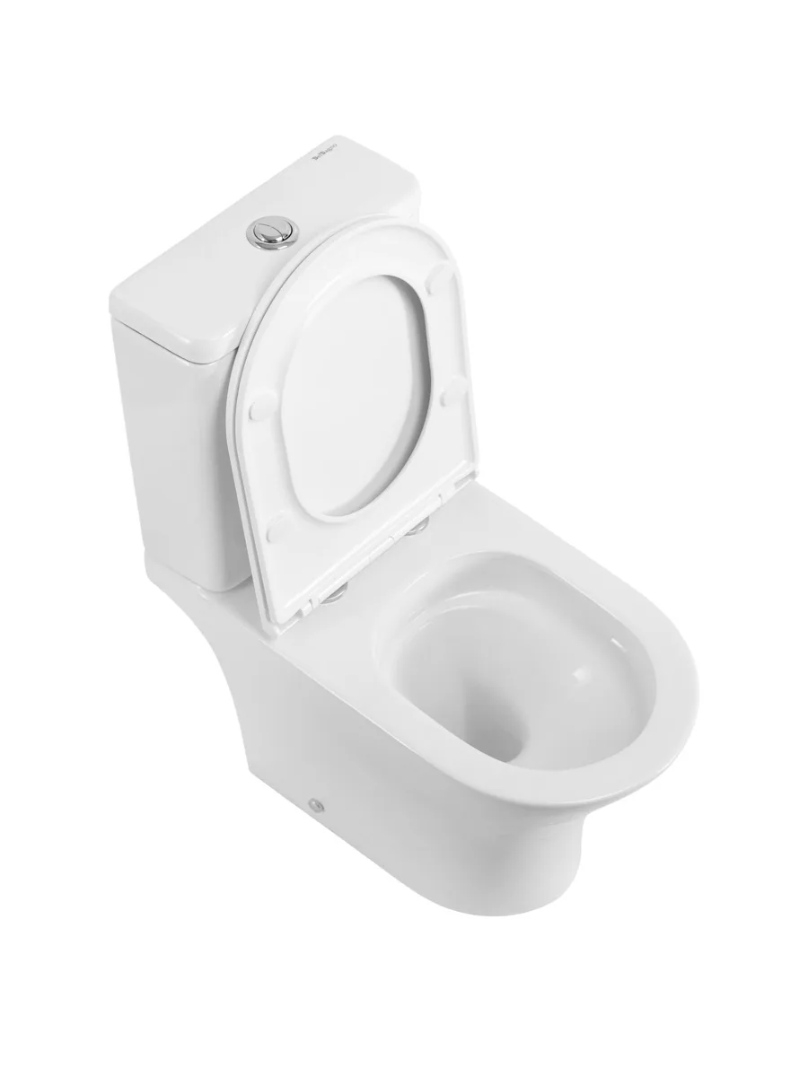 Унитаз-компакт безободковый со смывом TORNADO BelBagno ACQUA-TOR BB2801CP-TOR/SC/BB2801T