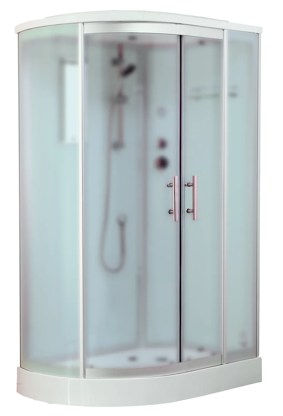 Timo Standart T-6602 Silver Fabric L душевая кабина (120*85*220)