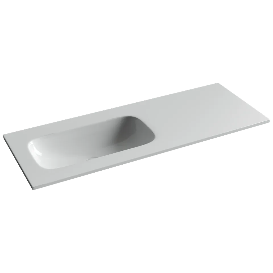 Раковина из сантехнического фарфора Ceramica Nova Грация (Grace) 120 см CN7020wx накладная цвет белый