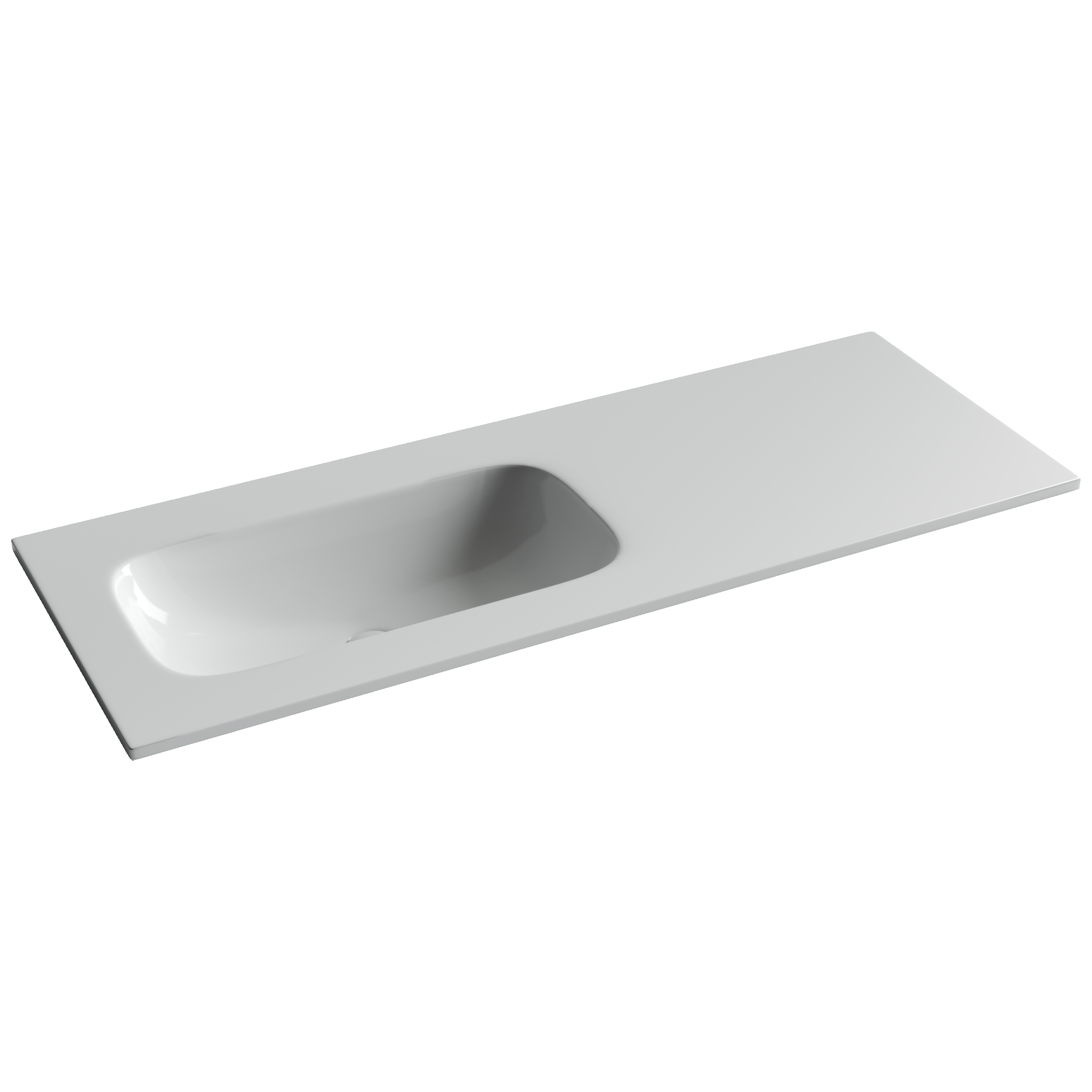 Раковина из сантехнического фарфора Ceramica Nova Грация (Grace) 120 см CN7020wx накладная цвет белый