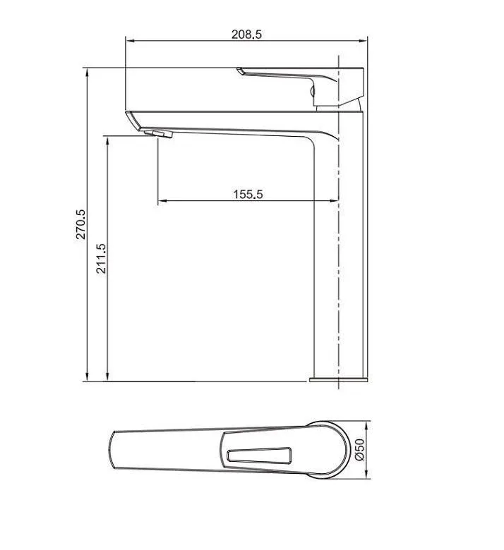 Смеситель Aquanet Logic AF320-11С для раковины