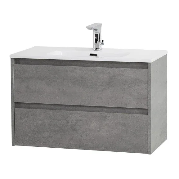 Комплект мебели BelBagno Крафт (Kraft) 39 80 подвесной серый цемент (раковина BB800/390ETL)