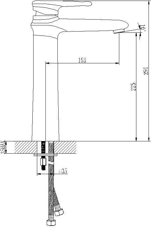 Смеситель Lemark Status для раковины LM4409C