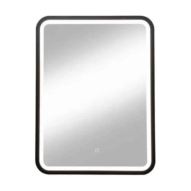 Зеркало Zled с LED-подсветкой, 60*80 см, прямоугольное, черное