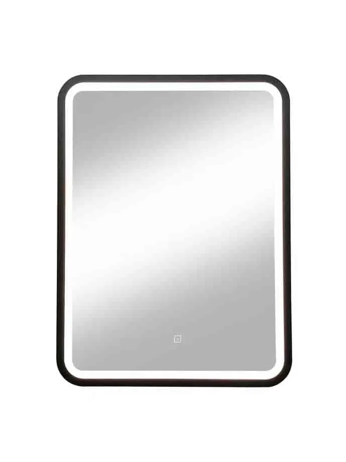 Зеркало Zled с LED-подсветкой, 60*80 см, прямоугольное, черное