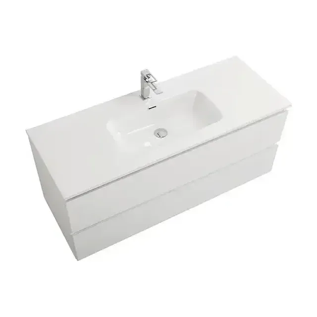 Комплект мебели BelBagno Крафт (Kraft) 120 с двумя ящиками белый матовый (раковина BB1200ETL)