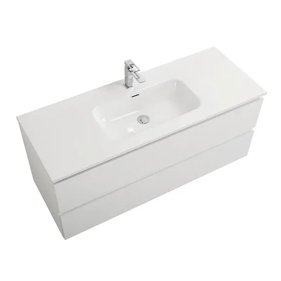 Комплект мебели BelBagno Крафт (Kraft) 120 с двумя ящиками белый матовый (раковина BB1200ETL)