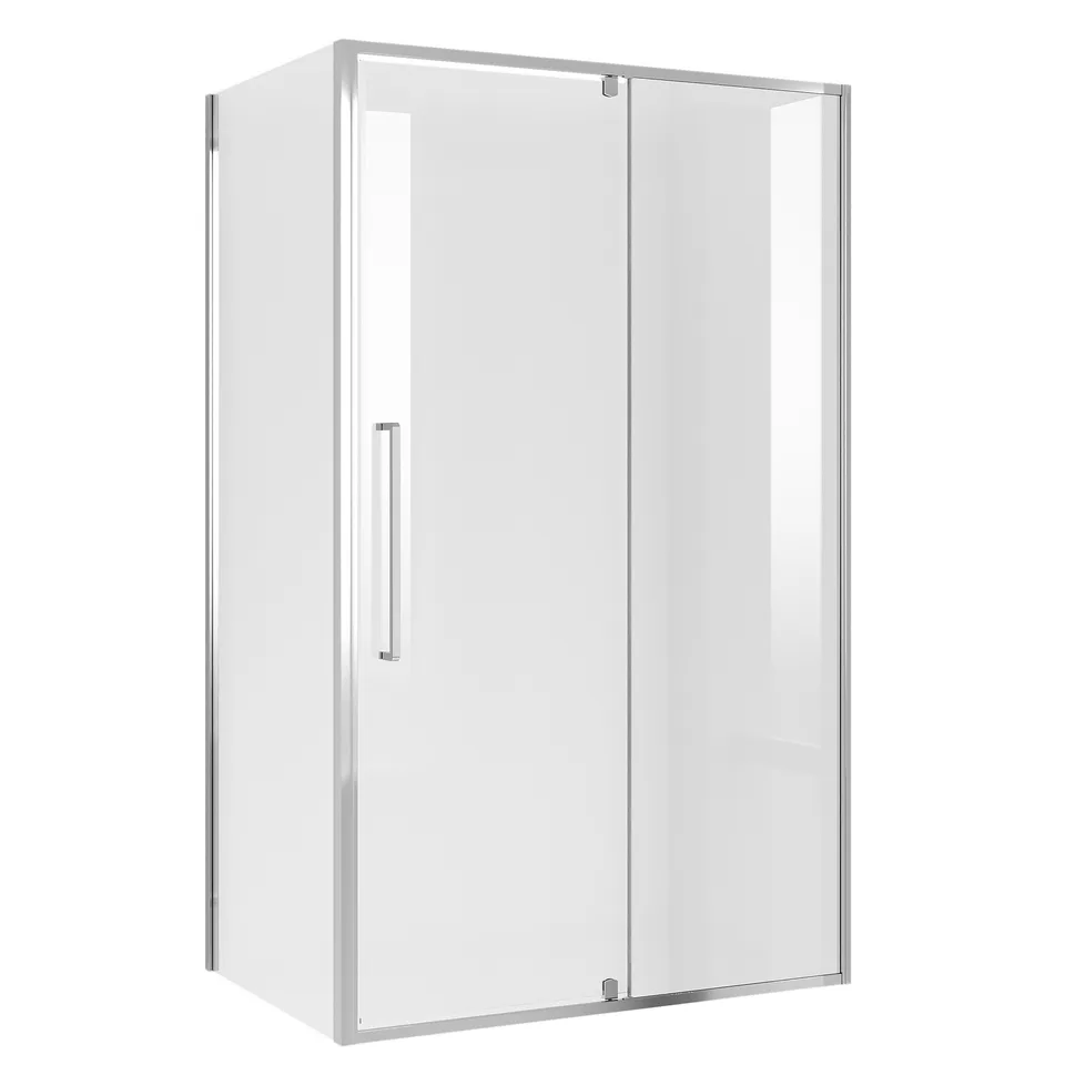 Душевое ограждение Niagara Nova NG-66-12A-A80-34 (120х80х195) прямоугольник,хром,дверь распашная,стекло прозрачное,2 места