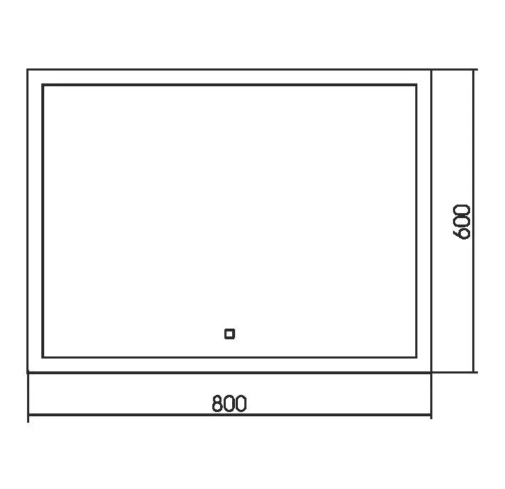 Зеркало Silver Mirrors Гуверт 80*60 с Led-подсветкой сенсорный выключатель