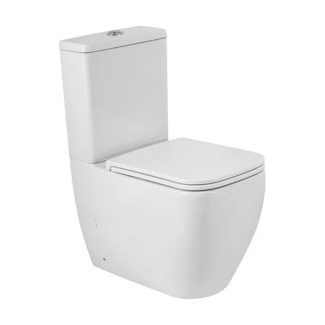 Унитаз-компакт безободковый со смывом TORNADO BelBagno LUCE-TOR BB2197CP-TOR/SC/BB2197T