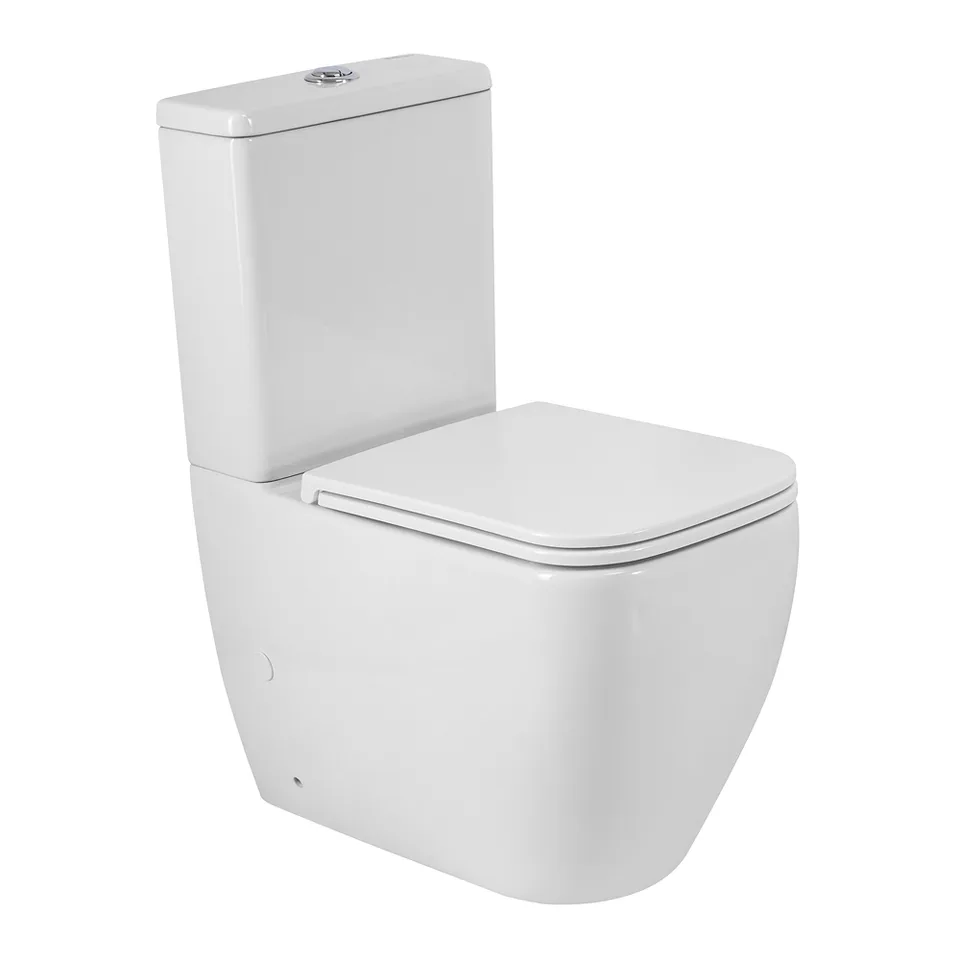 Унитаз-компакт безободковый со смывом TORNADO BelBagno LUCE-TOR BB2197CP-TOR/SC/BB2197T