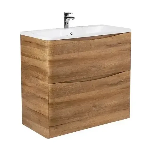 Тумба с раковиной BelBagno Аква (Acqua) 100 дуб рустик напольная