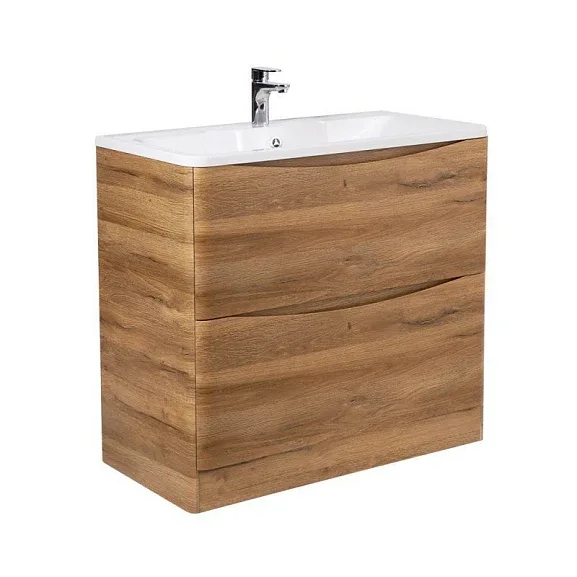Тумба с раковиной BelBagno Аква (Acqua) 100 дуб рустик напольная