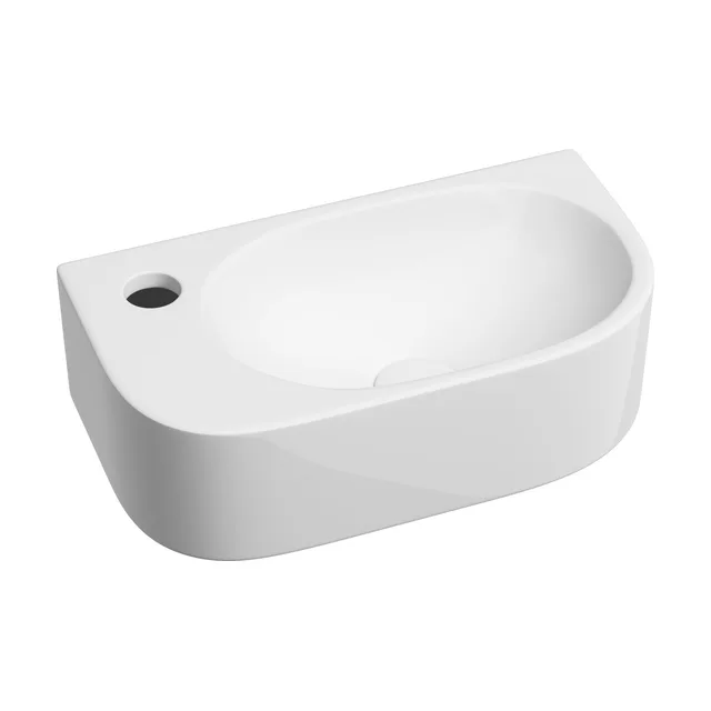 Раковина из сантехнического фарфора Ceramica Nova Элемент (Element) 41 см CN6066R подвесная цвет белый