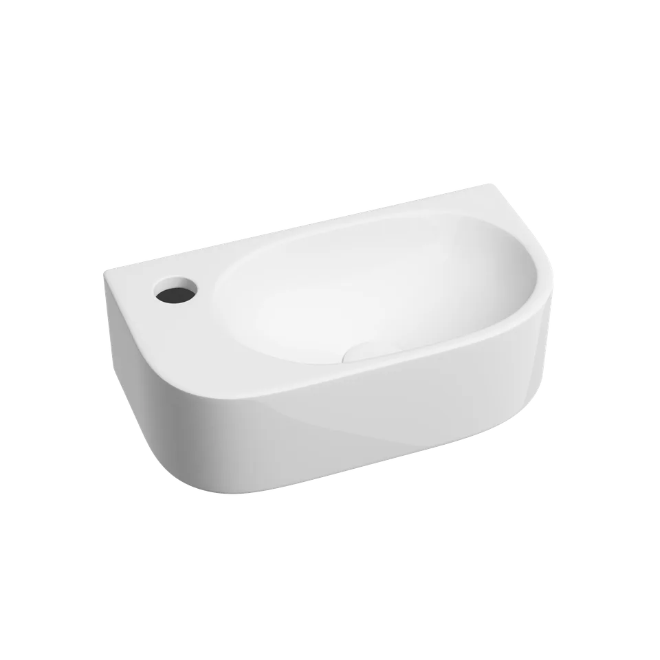 Раковина из сантехнического фарфора Ceramica Nova Элемент (Element) 41 см CN6066R подвесная цвет белый
