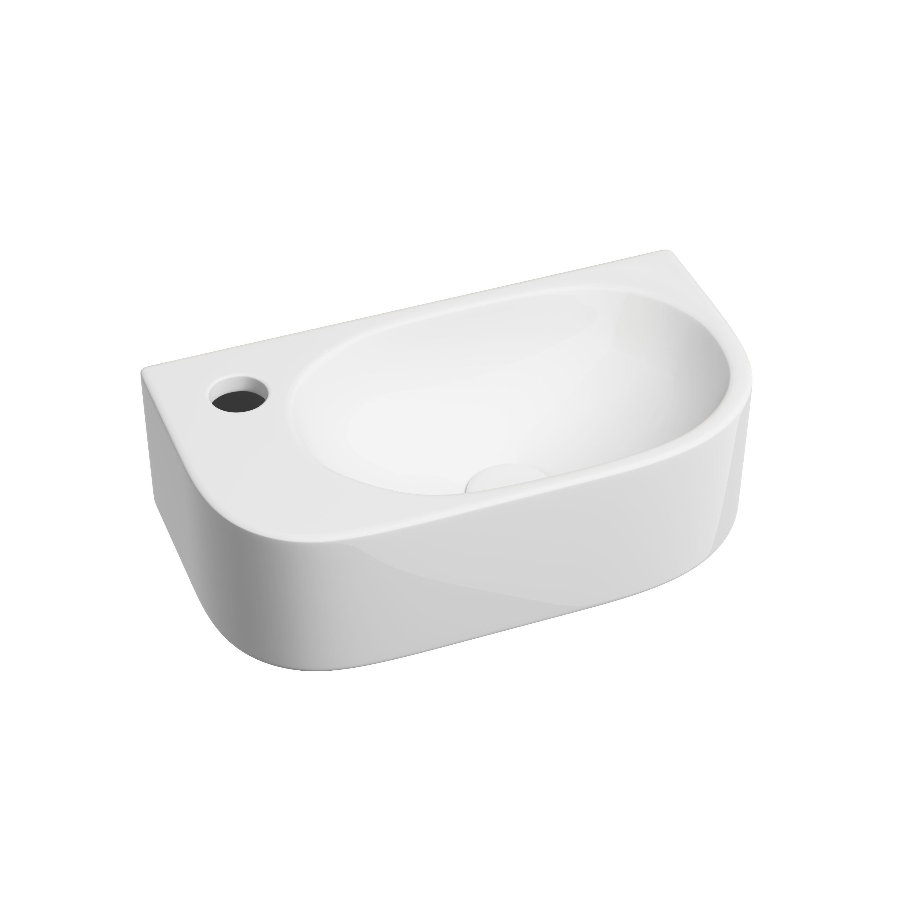 Раковина из сантехнического фарфора Ceramica Nova Элемент (Element) 41 см CN6066R подвесная цвет белый