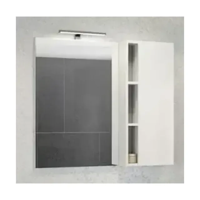 Зеркало-шкаф Comforty Милан 90 белый глянец L/R