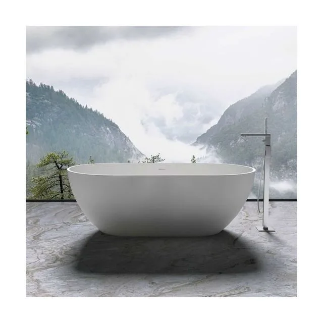Ванна Vincea Солид Серфейс (Solid Surface) VBT-4S04MW-1600 160x80 отдельностоящая овальная универсальная