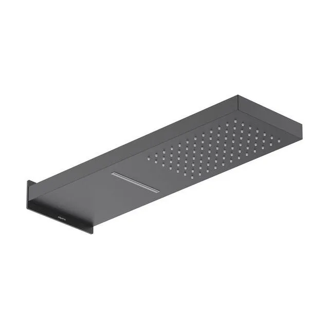 Настенный верхний душ 2 режима 550*170*30 мм AQUATEK, матовый черный AQ2085MB