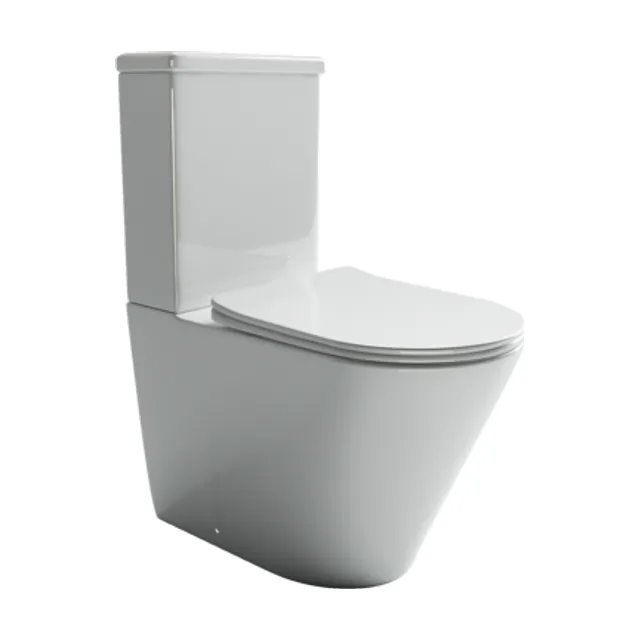 Унитаз напольный с бачком Ceramica Nova Ореол (Highlight) CN1802 белый с сиденьем микролифт смыв воронка-водоворот