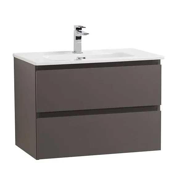Комплект мебели BelBagno Крафт (Kraft) 39 70 подвесной темно-серый матовый (раковина BB700/390ETL)