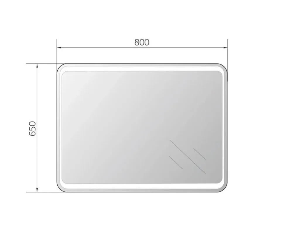 Зеркало MarkaOne Mix Eco 80