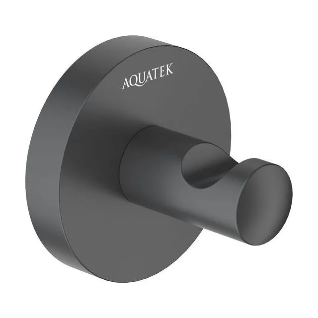 Крючок AQUATEK, матовый черный AQ4201MB ОБЕРОН