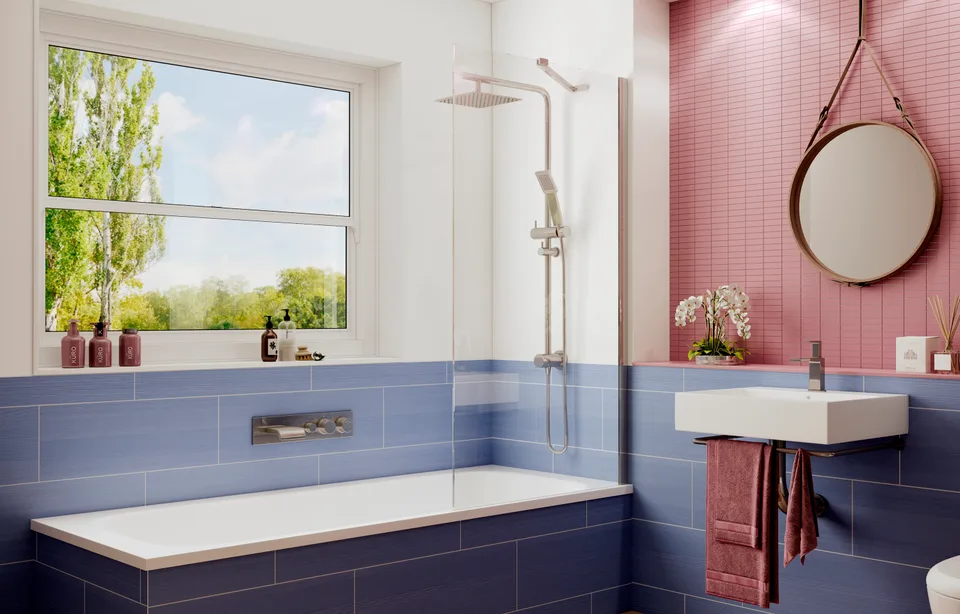 Шторка для ванны Ambassador Bath Screens 16041103 (80х140) хром,стекло прозрачное,неподвижное,1 место