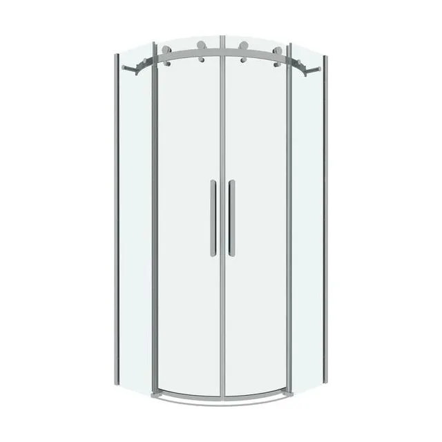 Душевое ограждение Grossman Classic 301.K33.04.9090.10.00 (90х90х195) Угловая,раздвижная,хром,стекло прозрачное