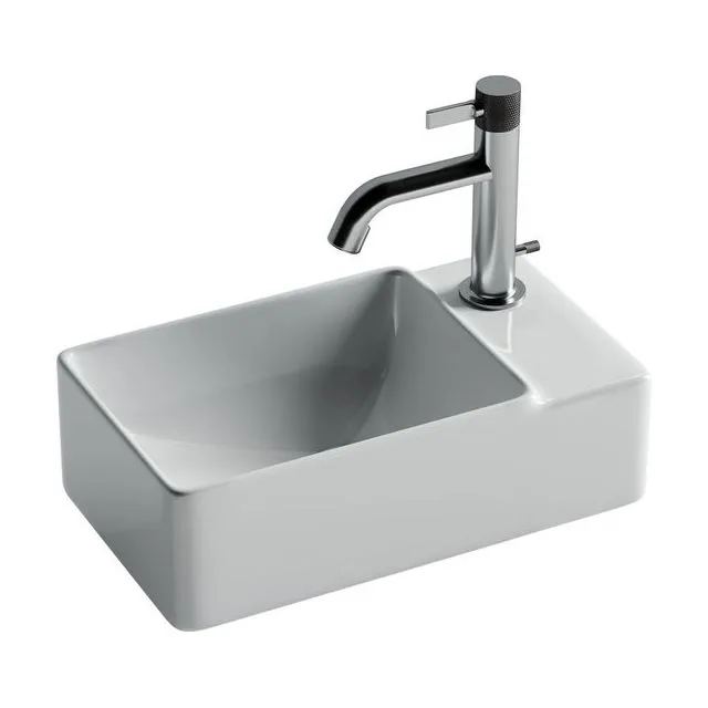 Раковина из сантехнического фарфора Ceramica Nova Элемент (Element) 40 см CN5045 подвесная цвет белый