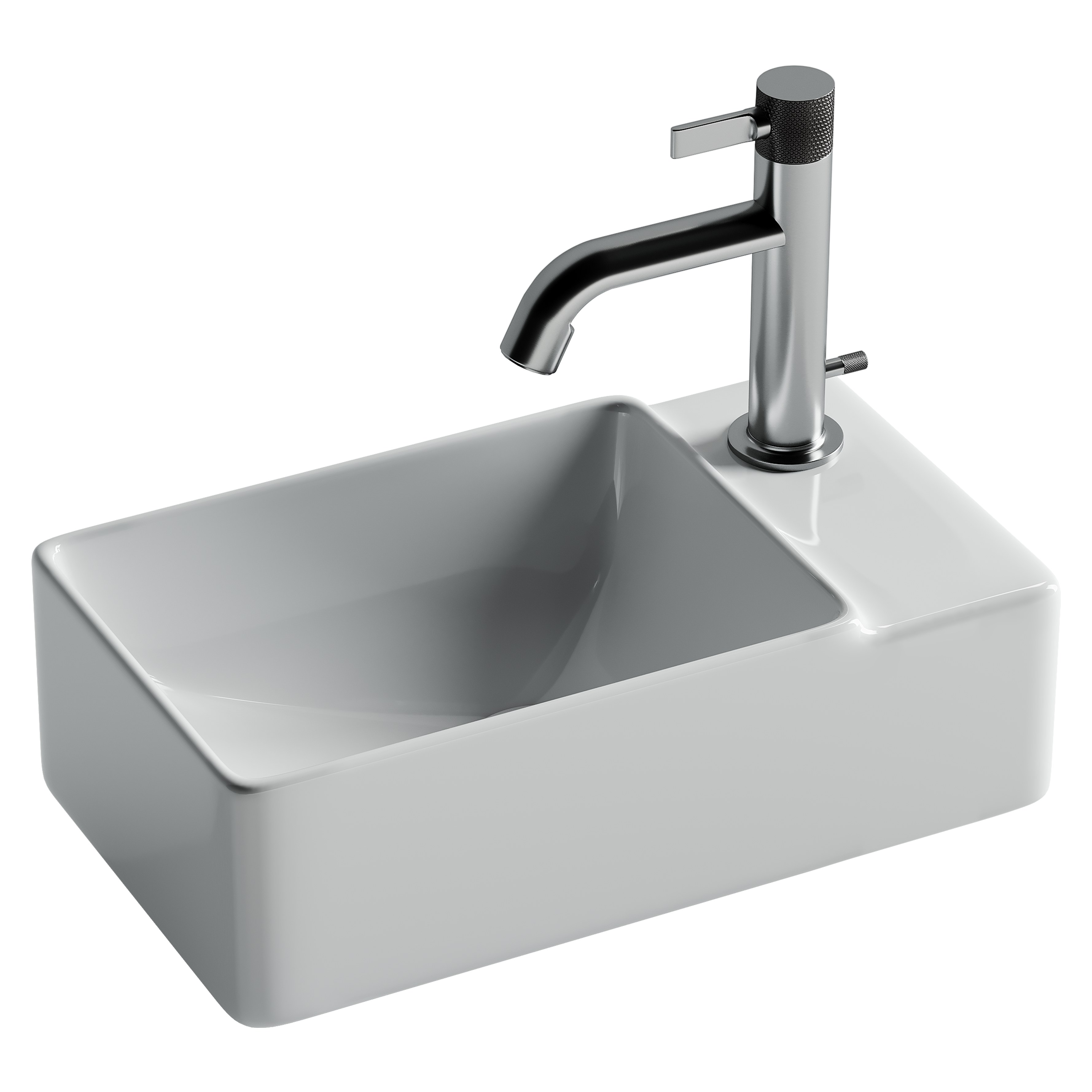 Раковина из сантехнического фарфора Ceramica Nova Элемент (Element) 40 см CN5045 подвесная цвет белый