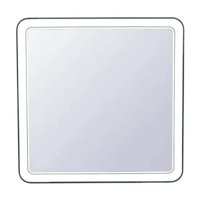 Зеркало Style Line Атлантика 80*80 c Led-подсветкой инфракрасный выключатель, часы