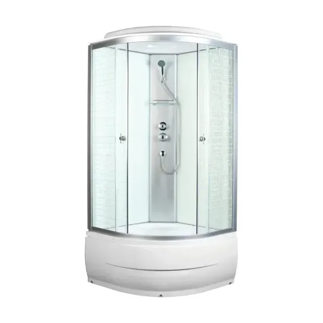 Душевая кабина AQUAPULSE 4002D 90х90х220см. square white (в/п).