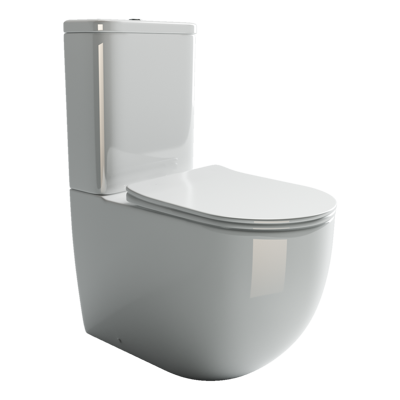 Унитаз напольный с бачком Ceramica Nova Мия (Mia) CN1801 белый с сиденьем микролифт смыв воронка-водоворот