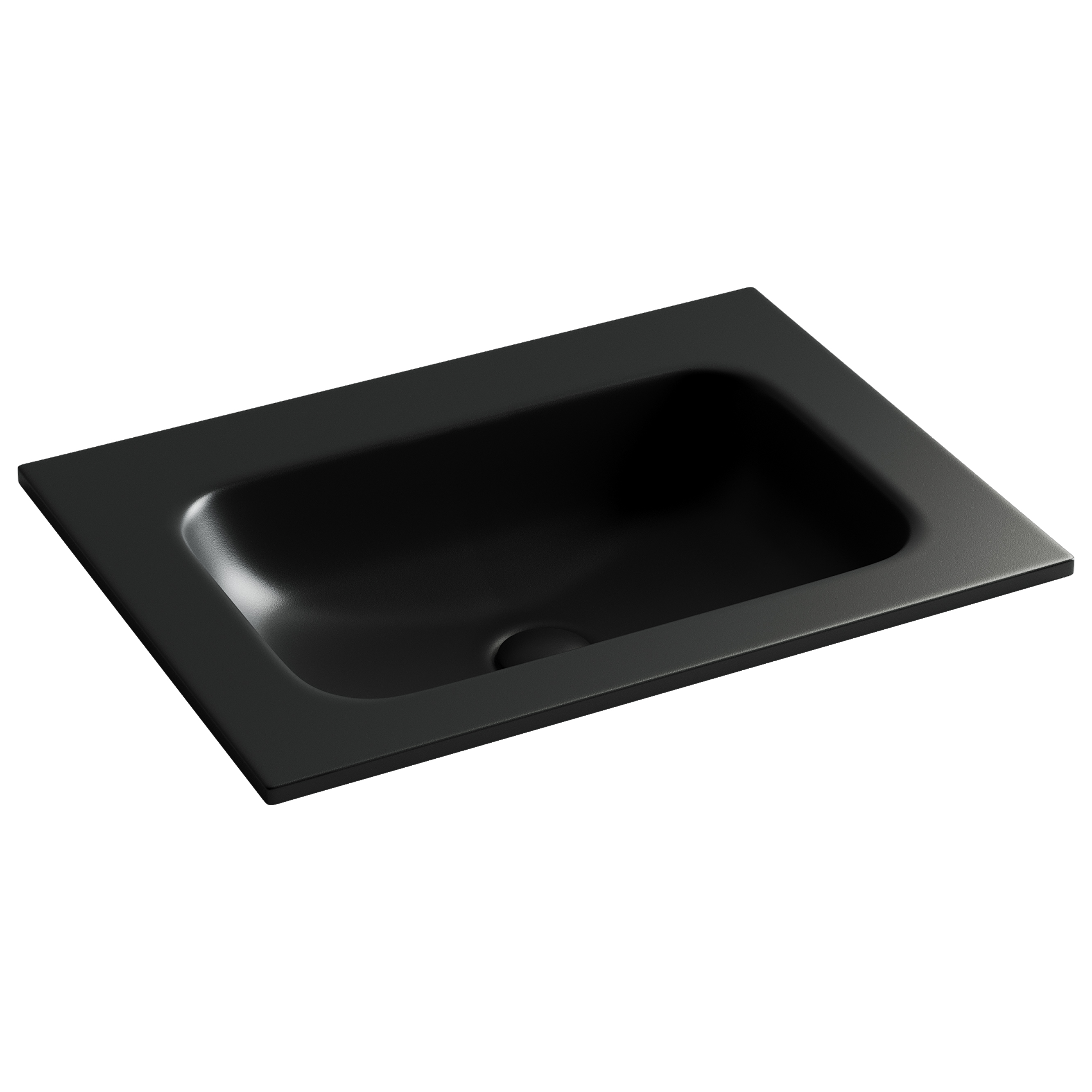 Раковина из сантехнического фарфора Ceramica Nova Грация (Grace) 61 см CN7011MBwx накладная цвет черный матовый