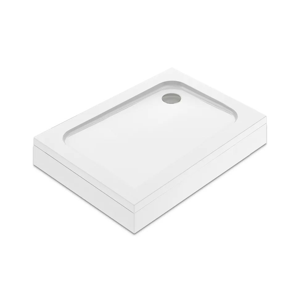 Душевой поддон Domani-Spa Cube 108, 100×80 см, с каркасом и экраном
