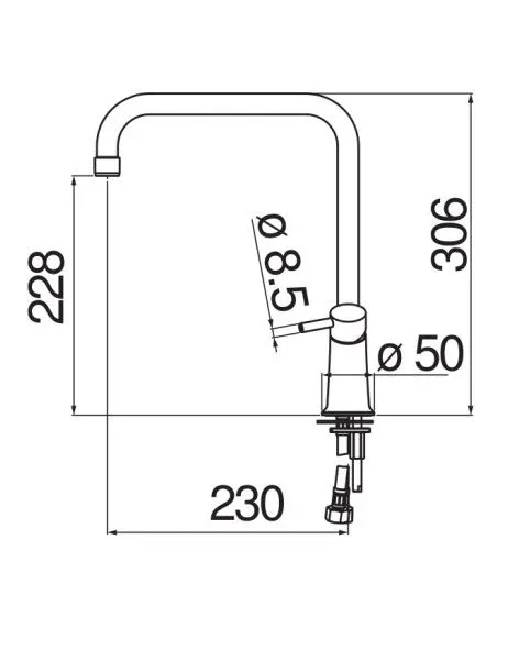 Смеситель Nobili Cuci CU92813CR для кухни хром