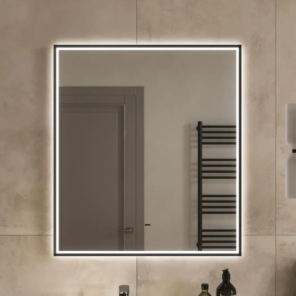 Зеркало Equil Форест/Forest 80*90 с подсветкой, черное