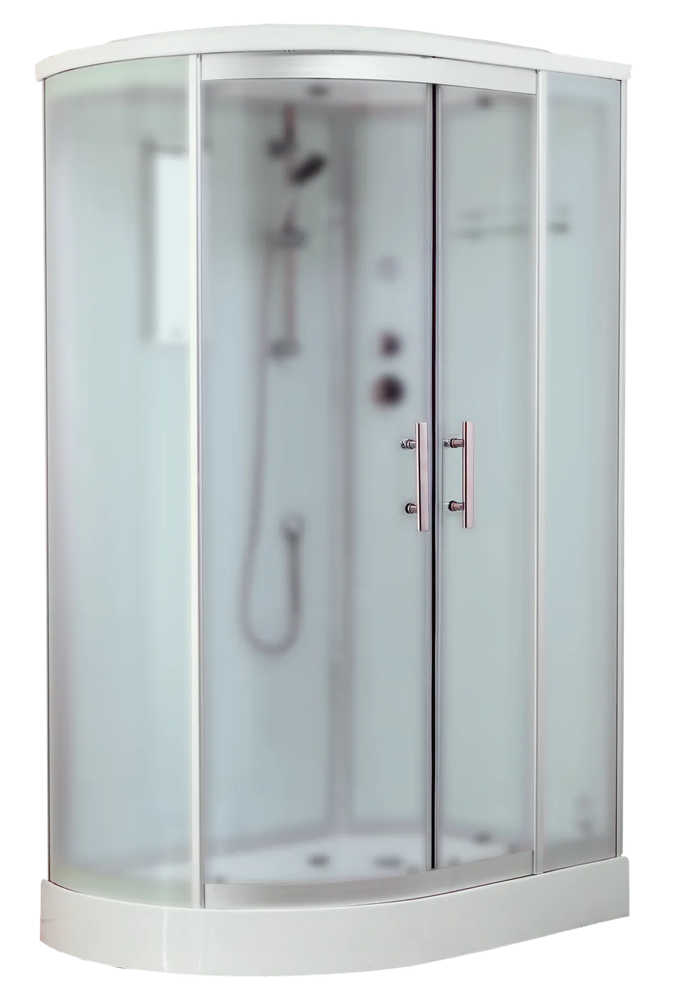 Timo Standart T-6602 Silver Fabric R душевая кабина (120*85*220)