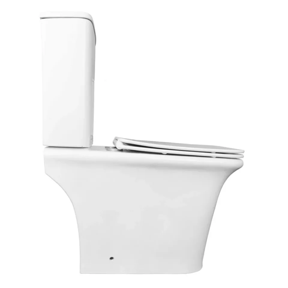 Унитаз-компакт Azario Avero AZ-3121-G 36*66 безободковый с крышкой-сиденьем микролифт