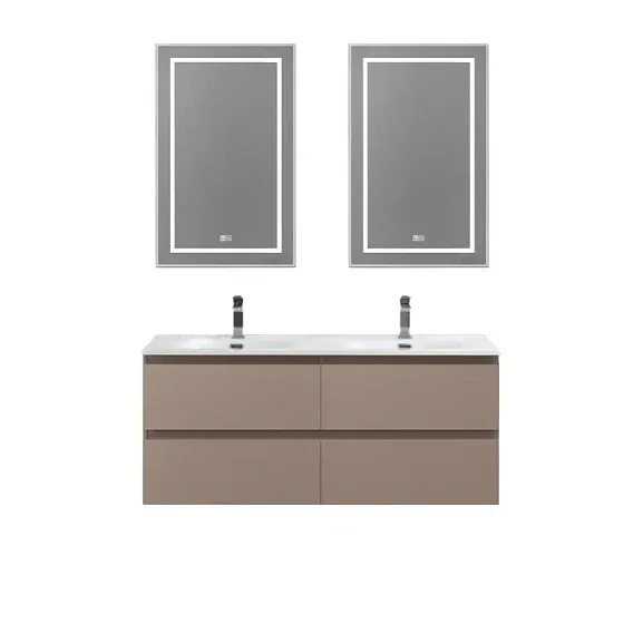 Комплект мебели BelBagno Крафт (Kraft) 120 с четырьмя ящиками бежевый матовый (раковина BB-8099-120-2)